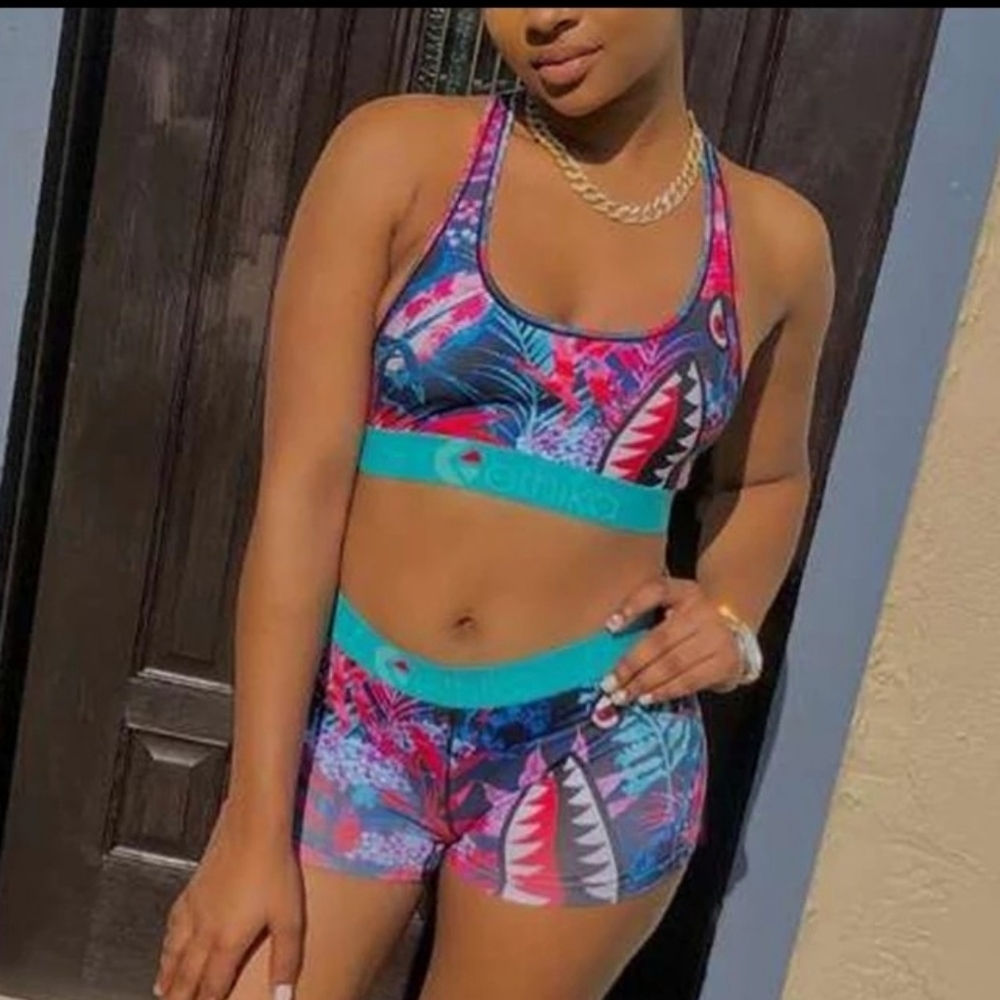 Ethika 2 piece short halter set
